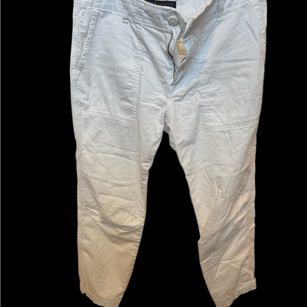 Sanctuary Off-White Cargo Pants Relaxed Fit